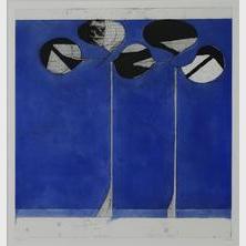 Richard Diebenkorn - Clubs, Blue, Ground