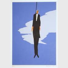 Jacob Lawrence - The Hanging (#22), from The Legend of John Brown